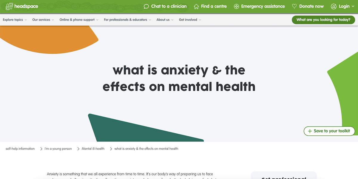 What is Anxiety & the Effects on Mental Health - HeadSpace