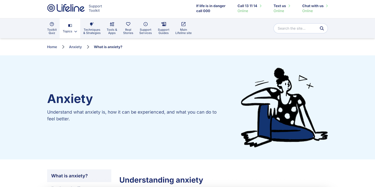 LifeLine - Understanding Anxiety